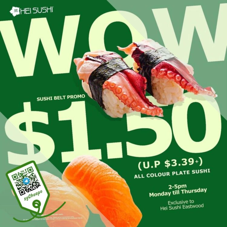 Hei Sushi - $1.50 Sushi Belt Promo - sgCheapo