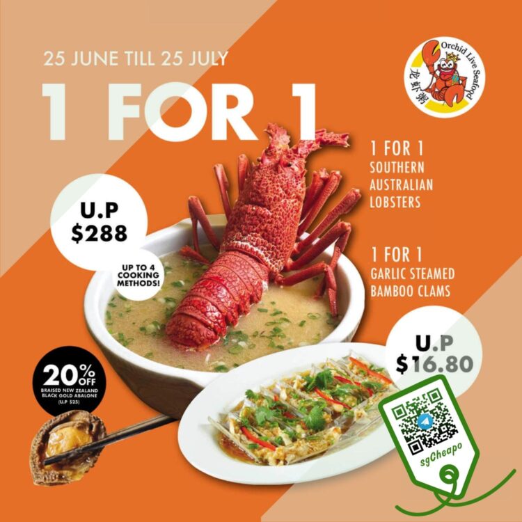 Orchid Live Seafood - 1-FOR-1 Seafood - sgCheapo