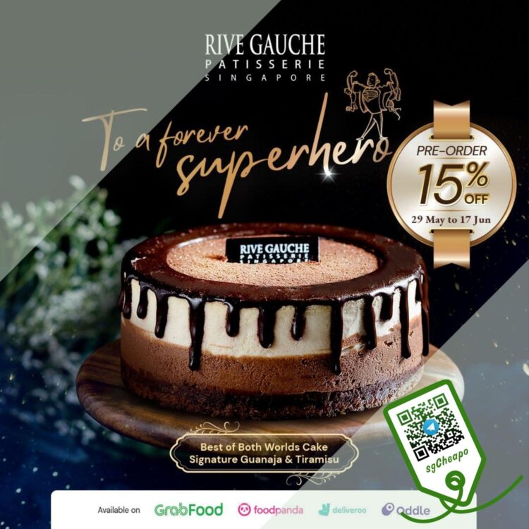 Rive Gauche - 15% OFF Chocolate & Tiramisu Seasonal Cake - sgCheapo