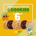 Subway - 6 Cookies @ $6.50 - sgCheapo
