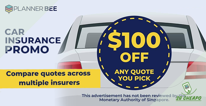 sgCheapo - Planner Bee - $100 discount for Car Insurance - Ends 31 Jul