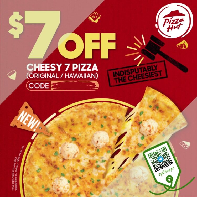 Pizza Hut - $7 OFF Cheesy 7 Pizza