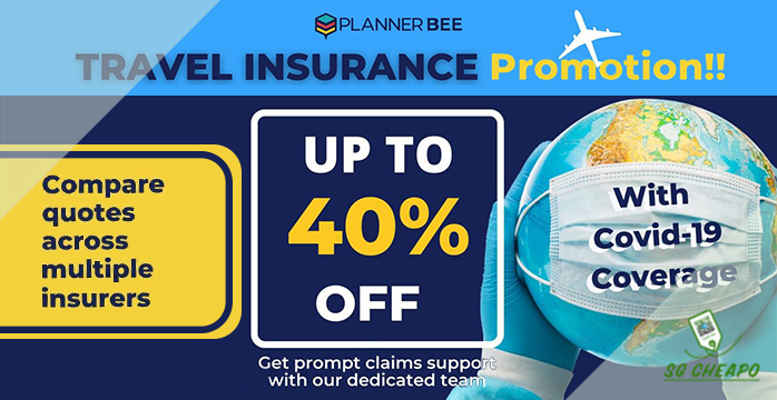 Planner Bee -Up to 40% off travel insurance with Covid-19 coverage - Ends 31 Aug