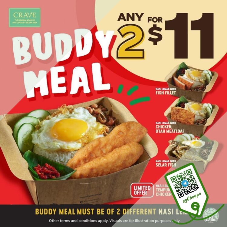 Crave - 2 FOR $11 Buddy Meal