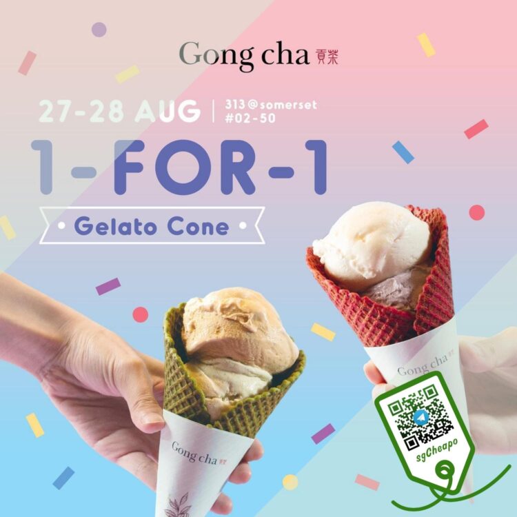 Gong Cha - 1-FOR-1 Gelato Cone