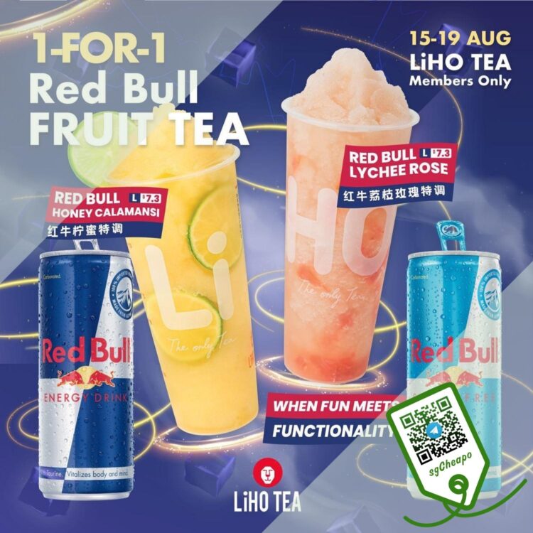 LiHO - 1 FOR 1 Red Bull Fruit Tea