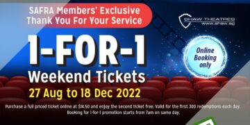 Shaw Theatres - 1-FOR-1 Weekend Tickets