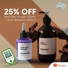 Shopee - 25% OFF Herb Hair Vinegar _ Hinoki Shampoo