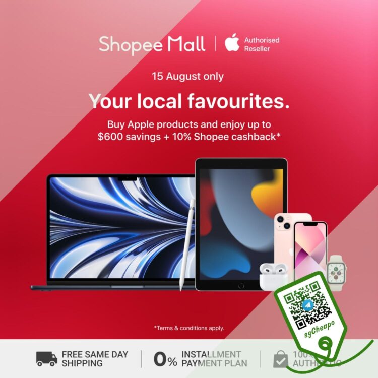 Shopee - UP TO $600 OFF Airpods, iPhone, MacBook & More