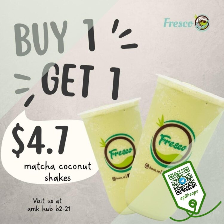 Fresco - BUY 1 GET 1 Matcha Coconut Shakes