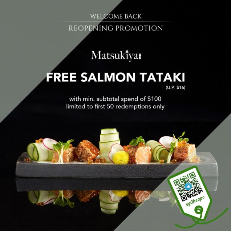 Matsukiya - FREE Salmon Tataki