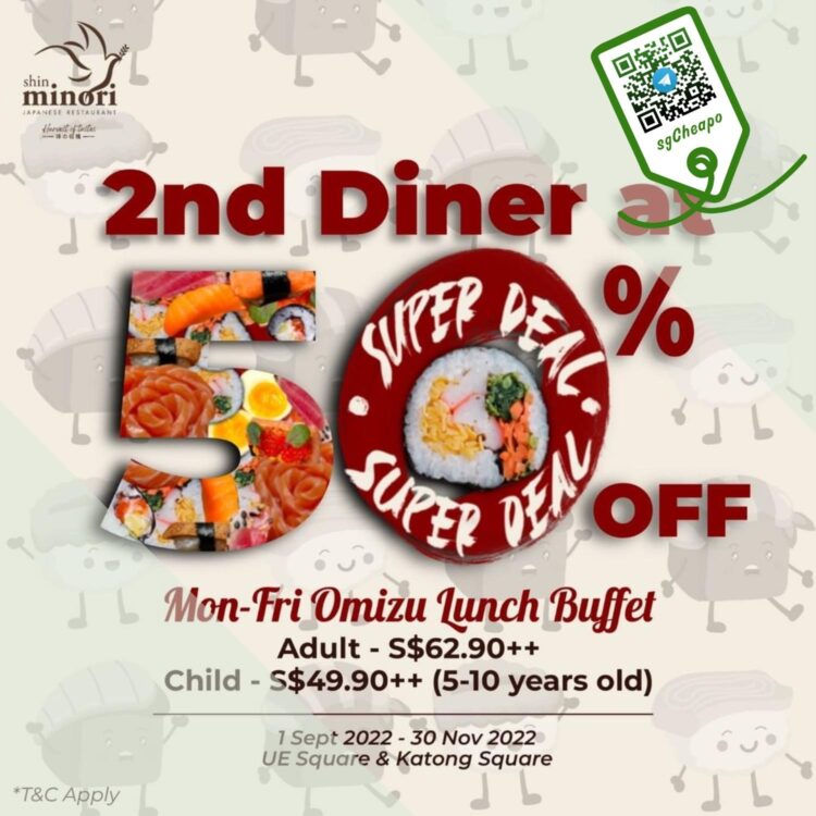 Shin Minori - 50% OFF 2nd Diner