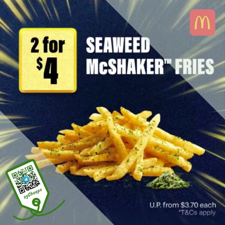 McDonald's - 2 FOR $4 Seaweed Shaker Fries