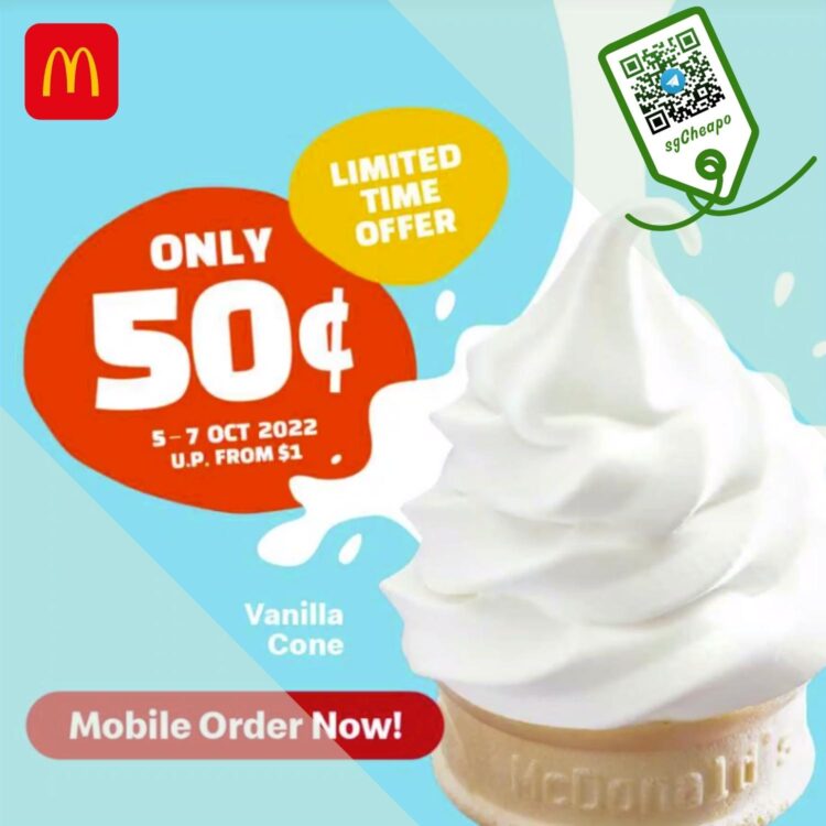 McDonald's - 50¢ Vanilla Cone