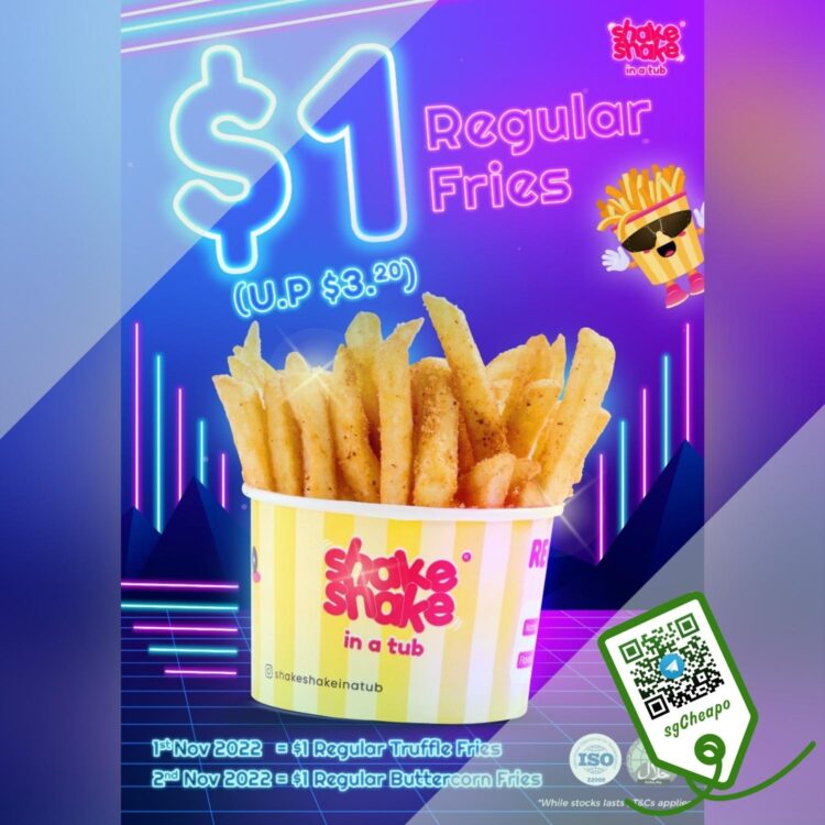 Shake Shake In A Tub - $1 Regular Fries