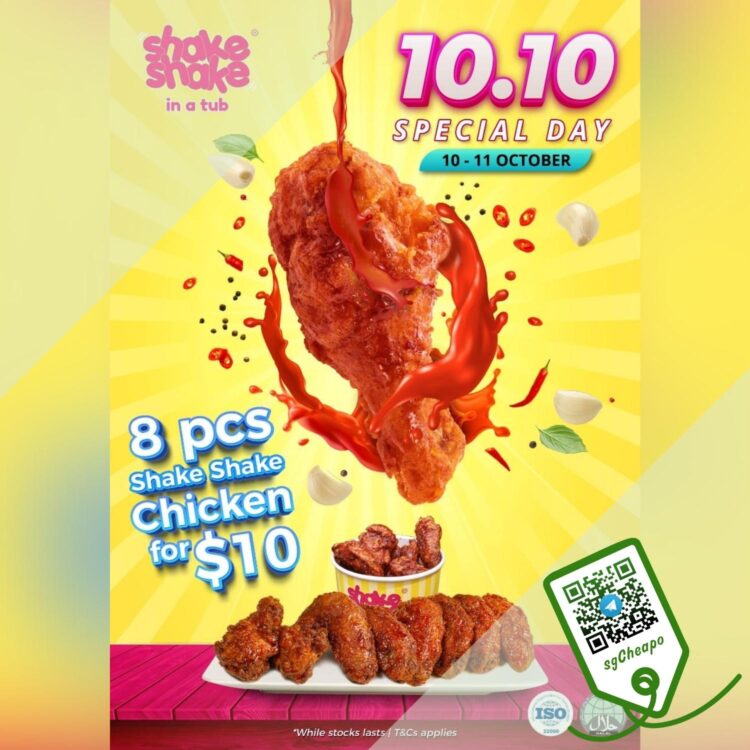 Shake Shake In A Tub - $10 for 8pc Chicken