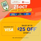 Shopee - $25 OFF Sitewide