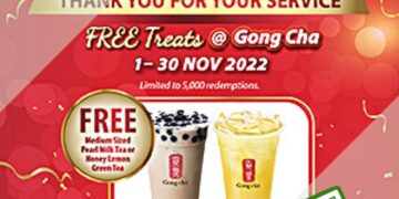 Gong Cha - FREE Medium Sized Drink