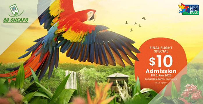 Jurong Bird Park - $10 Admission Ticket - Ends 3 Jan