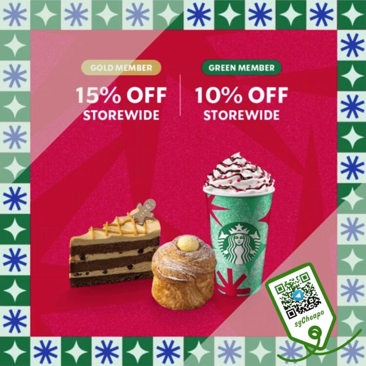 Starbucks - UP TO 15% OFF Storewide