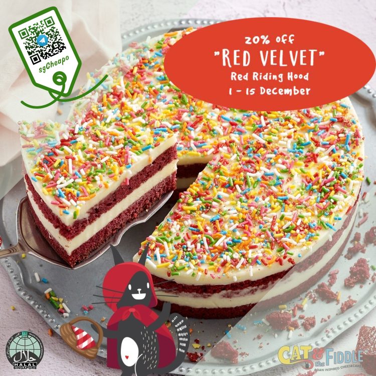 Cat and the Fiddle Cakes - 20% OFF Red Velvet Cheesecake