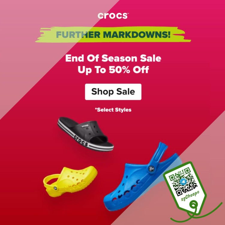 Crocs - UP TO 50% OFF Footwear & Jibbitz Charms