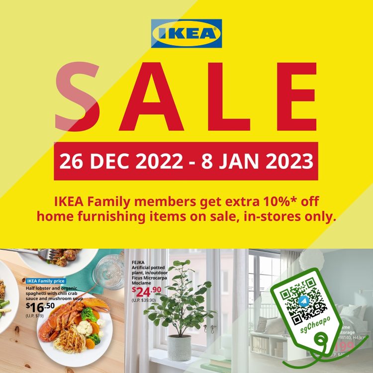 IKEA - UP TO 50% OFF Home Furnishing Items