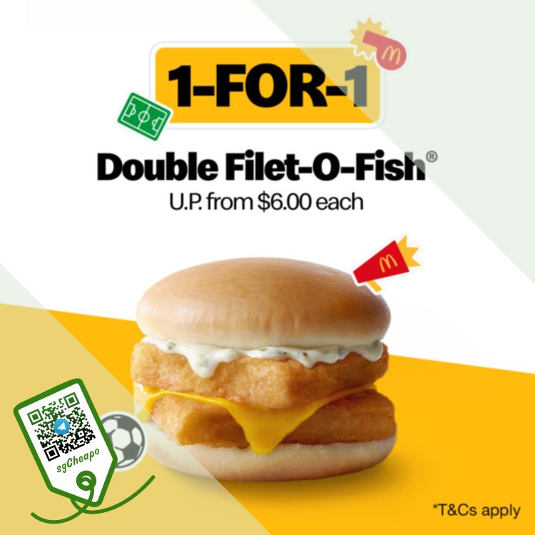 McDonald's - 1-FOR-1 Double Filet-O-Fish