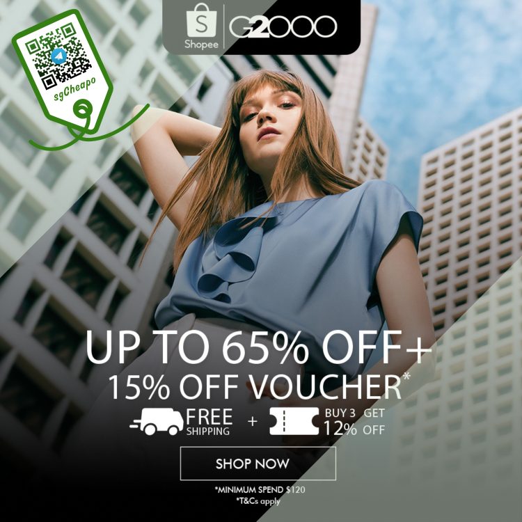 Shopee - UP TO 65% OFF G2000