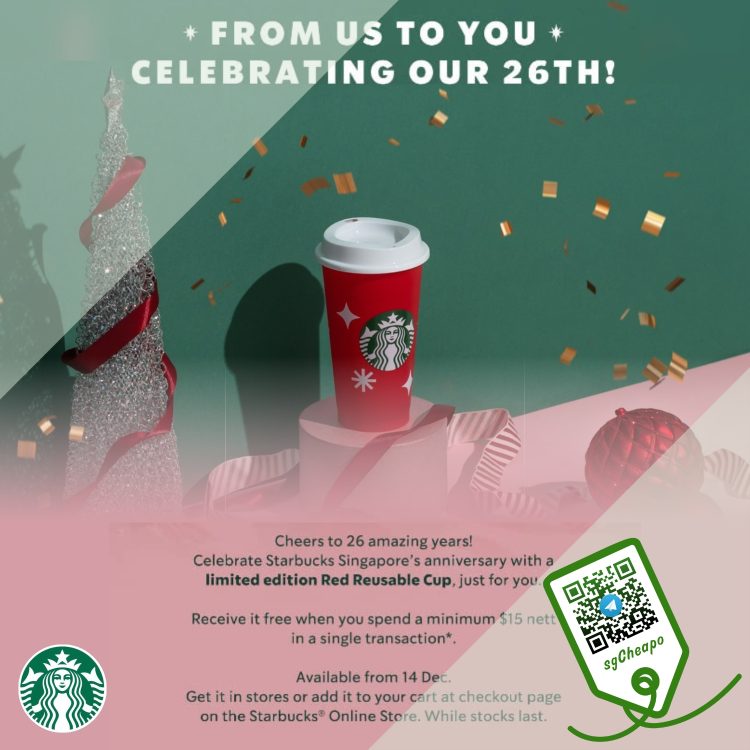 Starbucks - FREE Limited Edition Reusable Cup