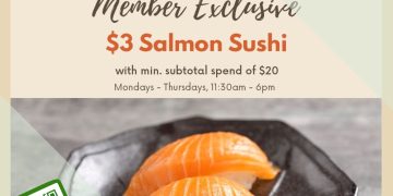 Sushi Tei - $3 Salmon Sushi