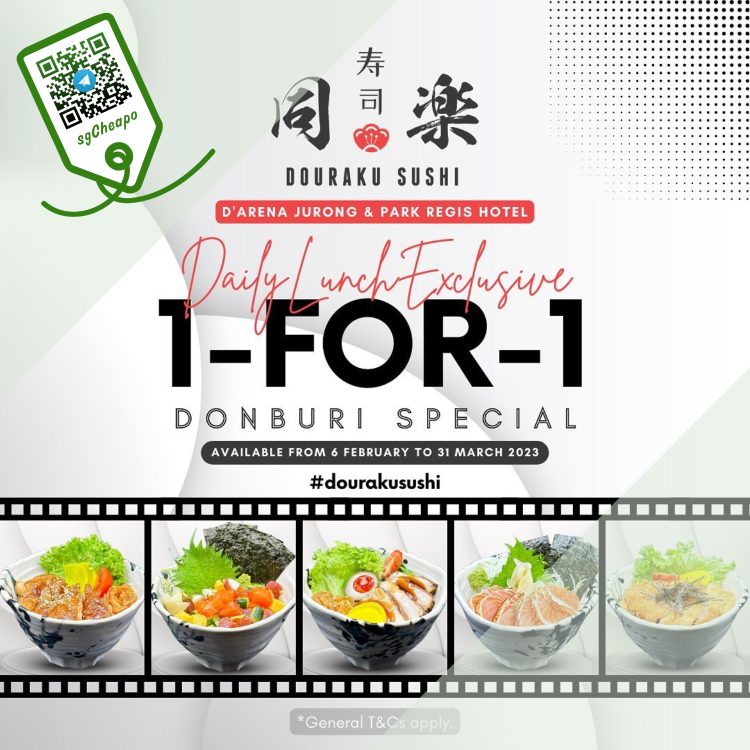 Douraku Sushi - 1-FOR-1 Donburi Special