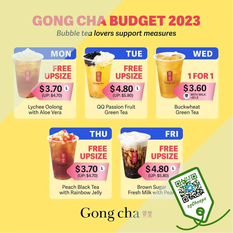 Gong Cha - FREE Upsize