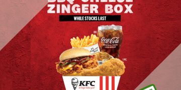 KFC - 50% OFF BBQ Cheese Zinger Box