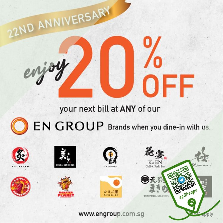 Tamago-EN - 20% OFF Selected Restaurants