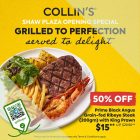 COLLIN’S - 50% OFF Prime Black Angus Ribeye Steak w_ King Prawn - sgCheapo