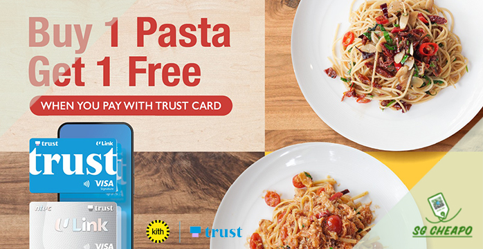 Kith Cafe - BUY 1 GET 1 Pasta - Ends 31 Mar 2023