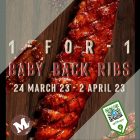 Morganfield's - 1-For-1 Baby Back Ribs - sgCheapo