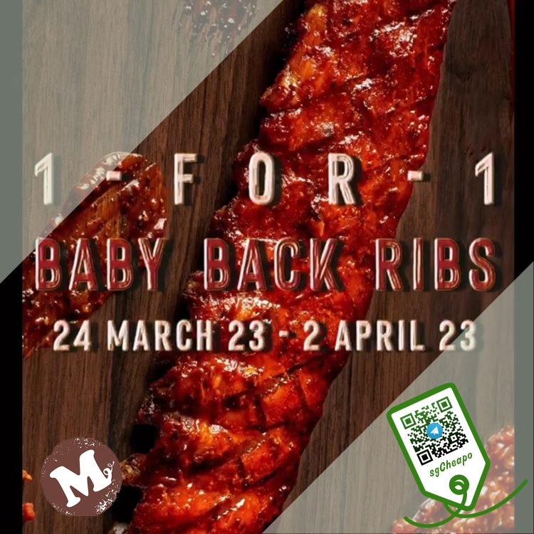 Morganfield's - 1-For-1 Baby Back Ribs - sgCheapo