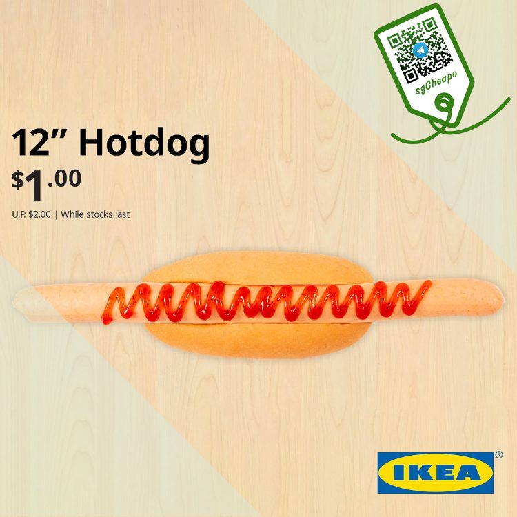 IKEA - $1 12 Inch Hotdog - sgCheapo