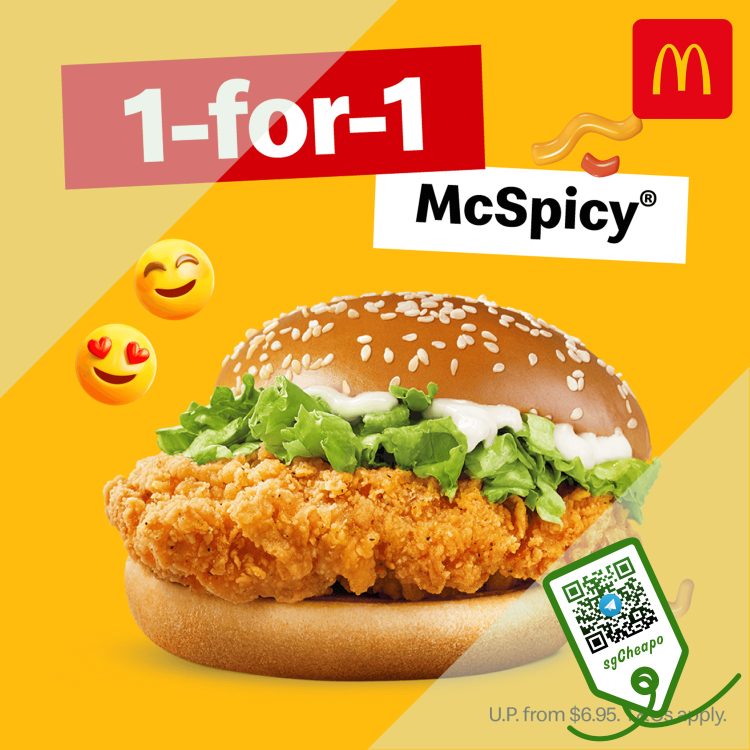 McDonald's - 1-FOR-1 McSpicy - sgCheapo