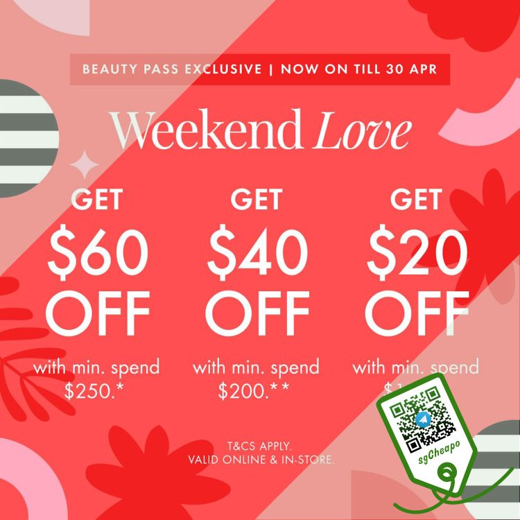 Sephora - UP TO $60 OFF Weekend Frenzy Sale - sgCheapo