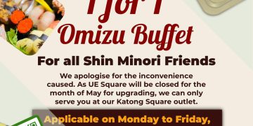 Shin Minori - 1 for 1 Omizu Buffet - sgCheapo