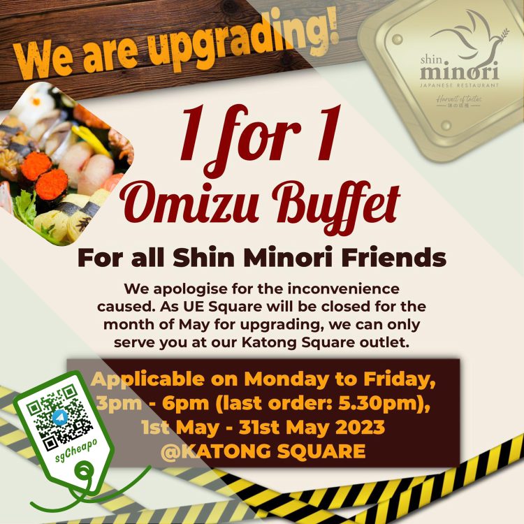 Shin Minori - 1 for 1 Omizu Buffet - sgCheapo