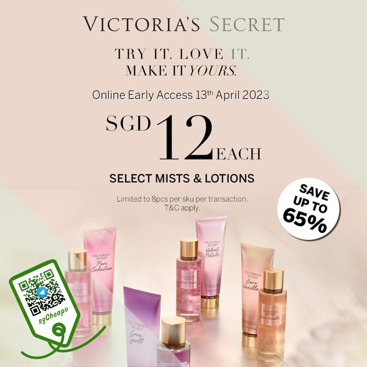 Victoria's Secret - UP TO 65% OFF Mists & Lotions - sgCheapo