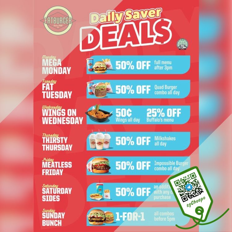 Fatburger - 50% OFF Daily Deals - sgCheapo