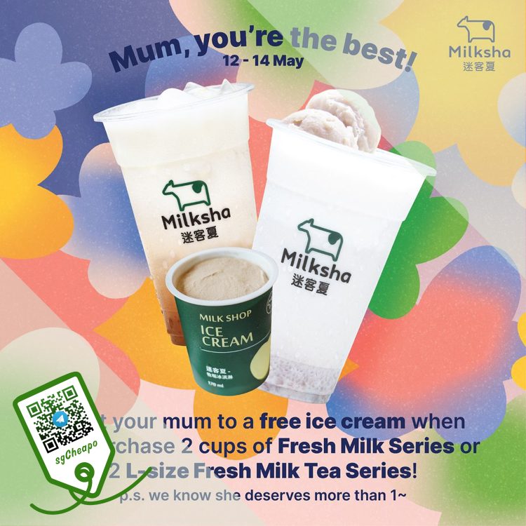 Milksha - FREE Ice Cream - sgCheapo