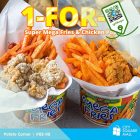 Potato Corner - 1-for-1 Super Mega Fries & Chicken Pop - sgCheapo