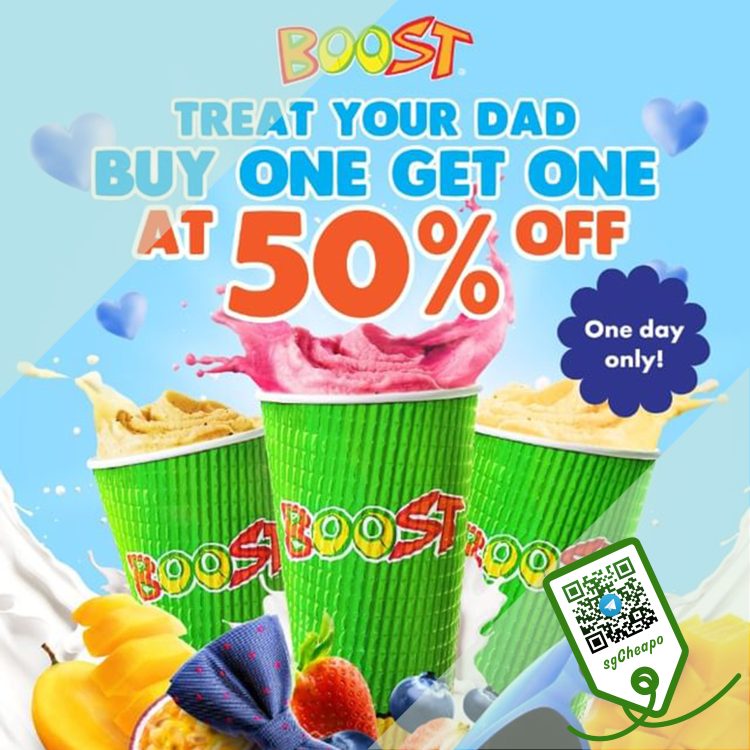 Boost Juice Bars - 50% OFF Second Drink - sgCheapo