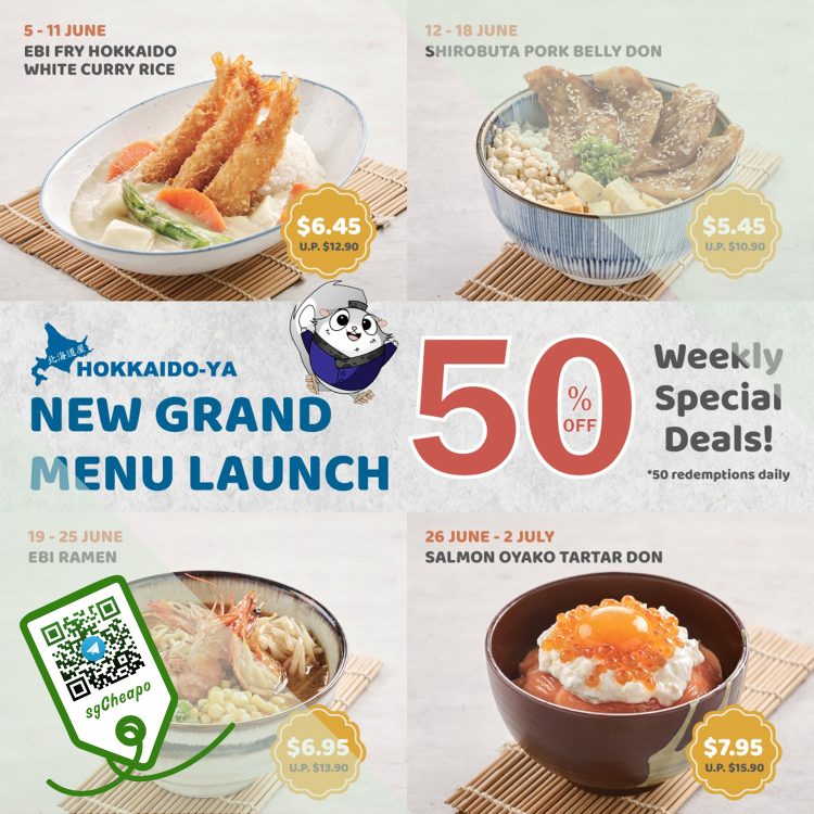Hokkaido-ya - 50% OFF Weekly Special Deals - sgCheapo